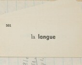 20 Vintage French Flashcards
