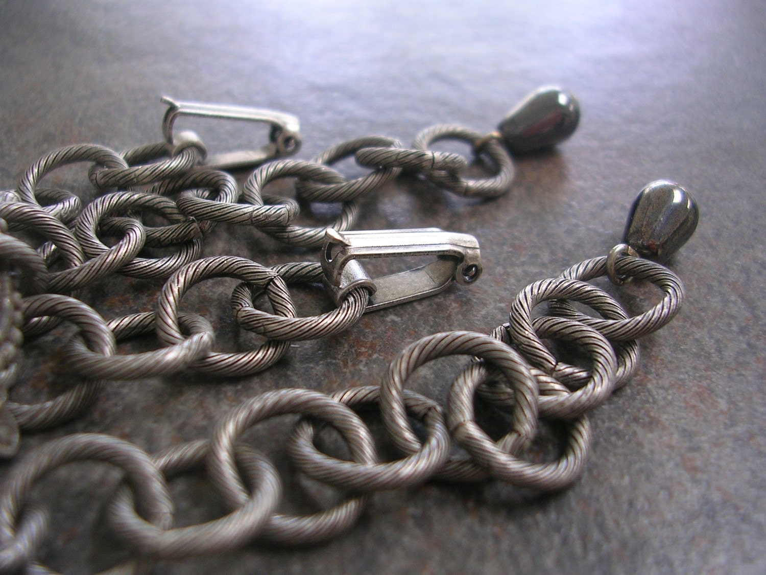 Silver Fleur de Lis Medieval Gothic Bracelet