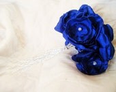 Something Blue or choose your colour Silk Flower Throw / Toss Wedding mini Bouquet