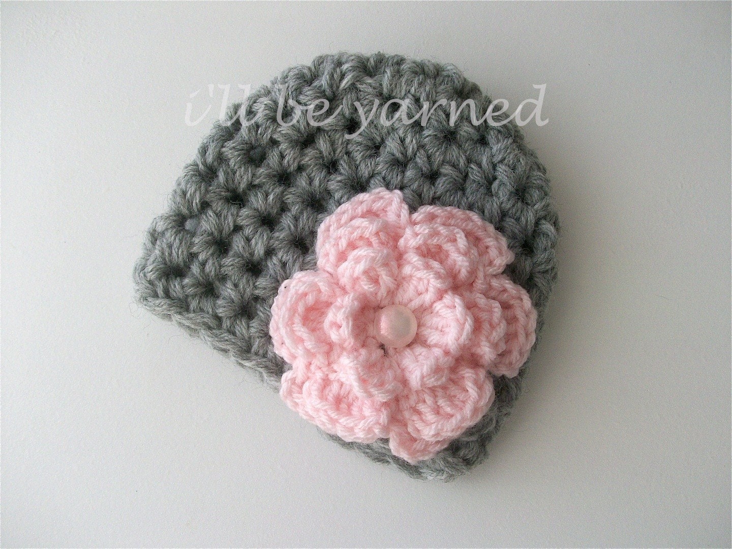 Use Coupon code 20for2013 for 20% Off entire order excluding shipping - Baby Girl Crochet Knit Hat - Ready to Ship