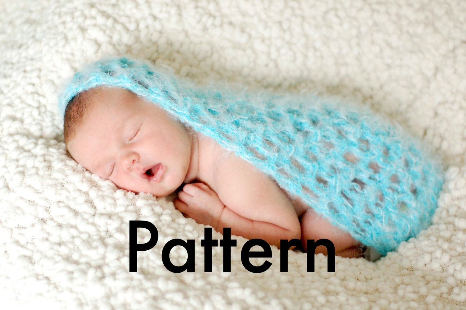 PDF Crochet Pattern - Loose Stitch Newborn Cocoon Baby Bowl