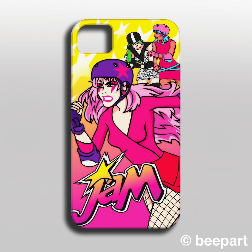 iPhone 5, 4, 4S slim case roller derby jam