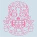 day of the dead sugar skull wall decal large