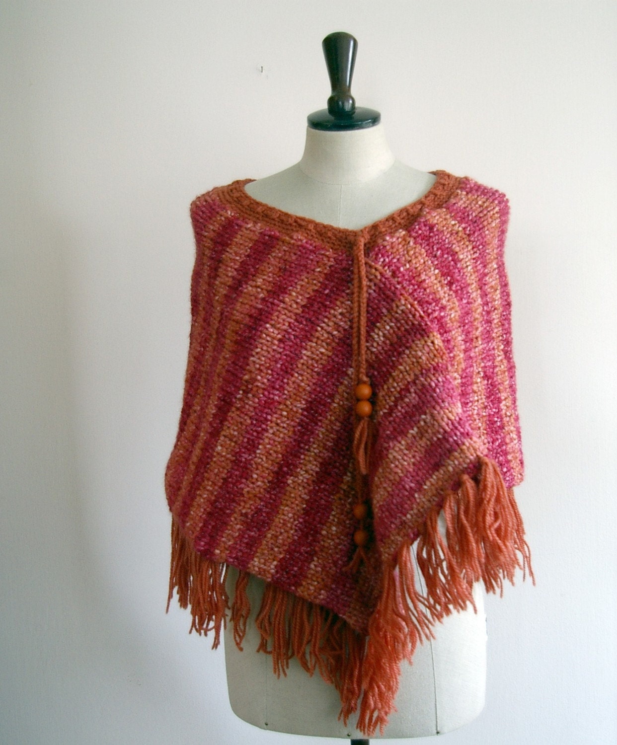 Warm little poncho style perfect for spring / autumn