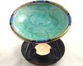 Isis Oil Aromatherapy Diffuser Handmade Ceramic Raku Pottery