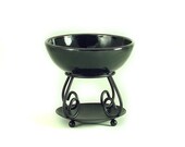 Essential Oil Diffuser in Black Handmade Ceramic Pottery