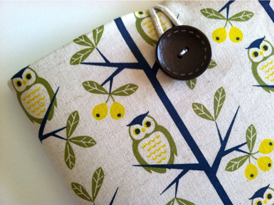 Owl iPad Sleeve iPad 4 Nexus 10 Case Kindle Fire HD 8.9 Cover Padded