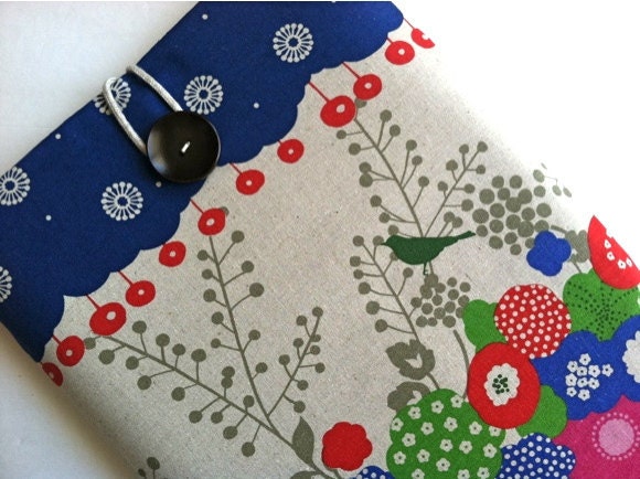 MacBook Pro 13 Case Padded Cotton Laptop Sleeve Cover - Songbird
