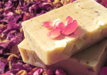 Organic Rose & Lavender Handmade Cold Process Natural Soap