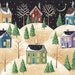 White Pine Hills Folk Art Print