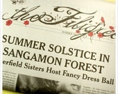 Fairy Tale Newspaper- ZINE- ISSUE 2 - the Filigree