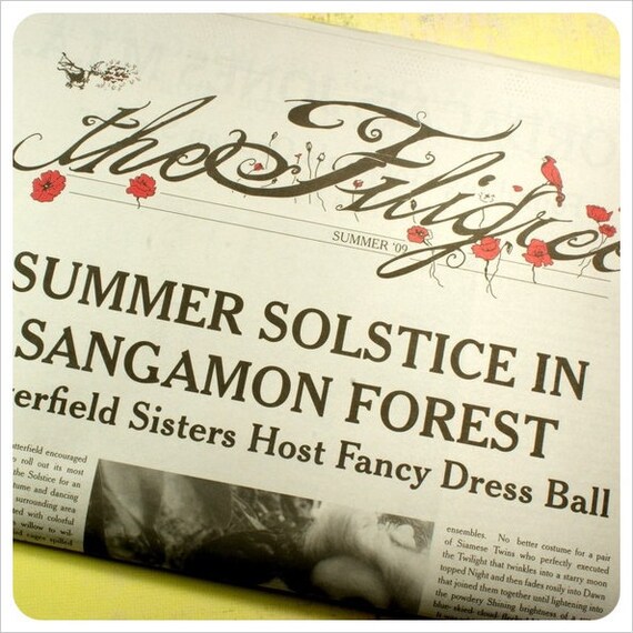 Fairy Tale Newspaper- ZINE- ISSUE 2 - the Filigree