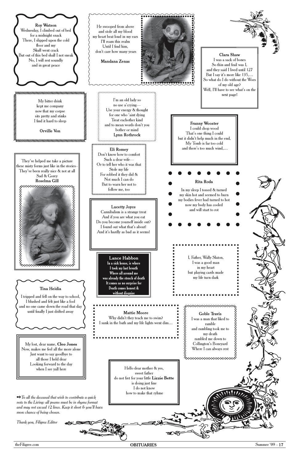 Fairy Tale Newspaper- ZINE- ISSUE 2 - the Filigree