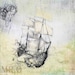 Steampunk Art Print - 7x7 giclée Fine Art PRINT -Fantasy Art - Ship - Fairy Tale Art by the Filigree