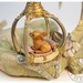 Dragon Sculpture with Deer - ooak art doll by the Filigree