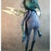 Petite Pest - Mosquito -  ooak Art Doll - Handmade Fairy Tale doll by the Filigree - Purple
