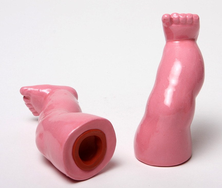 Baby Legs Ceramic Salt and Pepper Shakers - Still Kickin