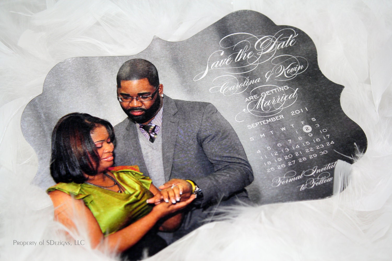 Save the Date - Beautiful Signature Frame Style Cards Il_570xn