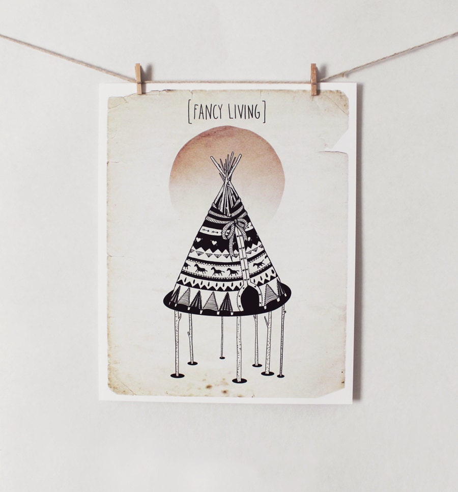 FANCY LIVING - 8" X 10" print