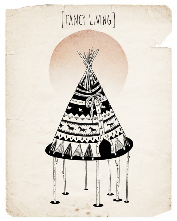 FANCY LIVING - 8" X 10" print