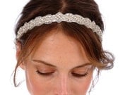 130 - CARLY Headband -  bridal, rhinestone, crystal, veil, wedding, tiara, head piece, Swarovski