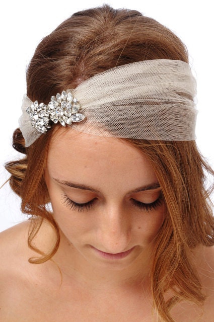 315 - Violet Lux Headpiece -  bridal comb rhinestone comb crystal comb veil comb bridal brooch bridal head piece swarovski