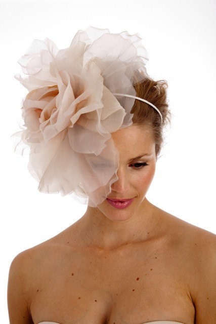PORTIA-  Extra large ethereal rose bridal headband