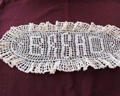 Vintage bread doily 50s hand made