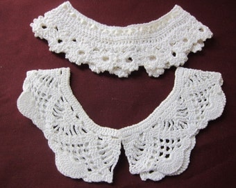 50s vintage lace collars two very pretty