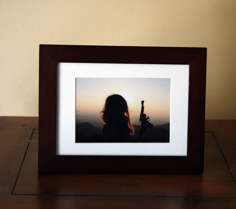 Cowgirl Print - Rockabilly Photo, Mountain Pistol Photography, Rebel, Home Decor, Indie Art, Gun, Country Western