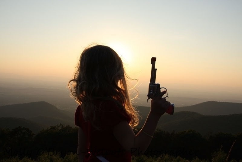 Cowgirl Print - Rockabilly Photo, Mountain Pistol Photography, Rebel, Home Decor, Indie Art, Gun, Country Western