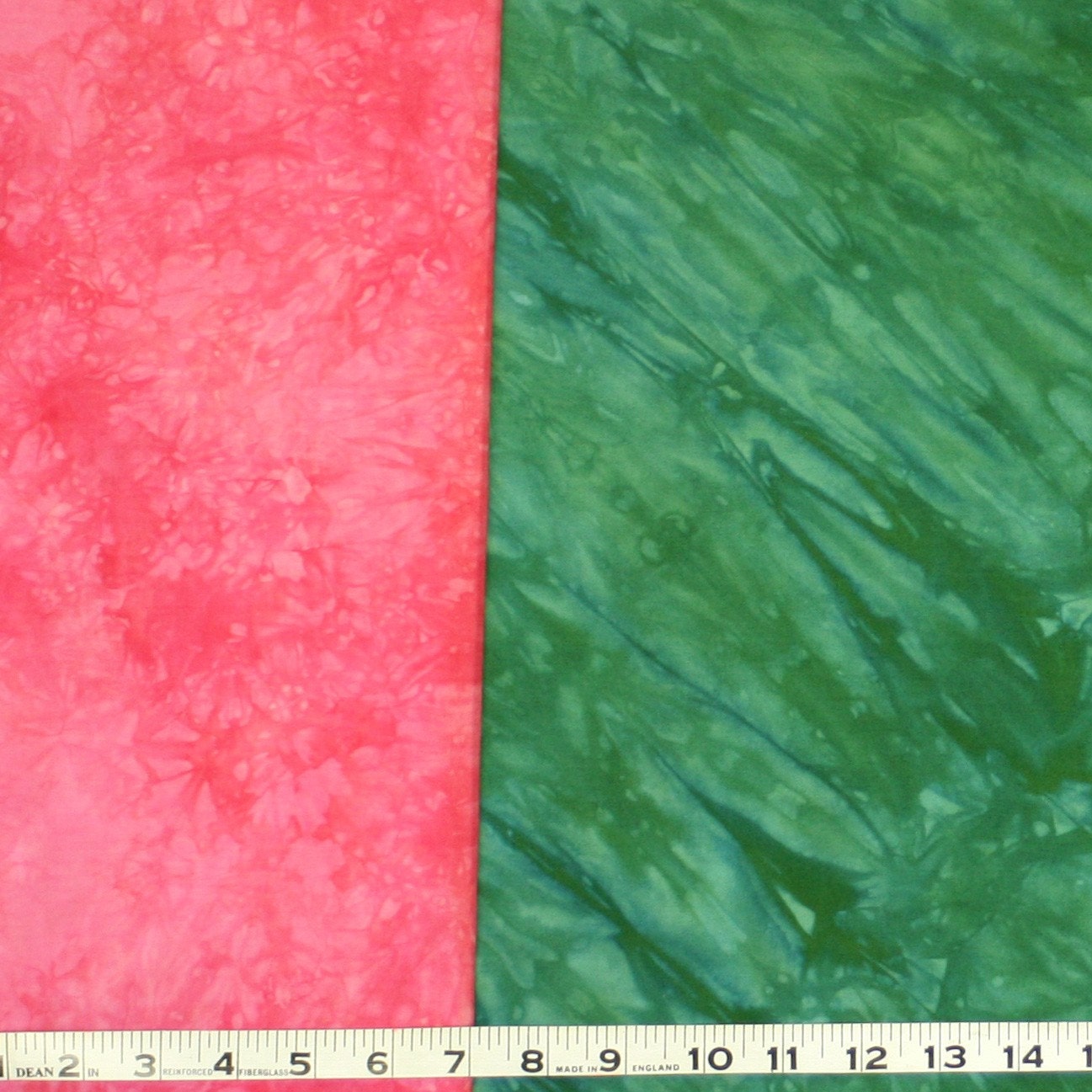 SALE Red Rose Fabric - Hand Dyed Fat Quarter Fabric Set