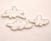 Mosaic tiles ceramic clouds art tiles for mosaics, magnets, jewelry