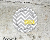 Chevron Stripe - custom contact / calling cards for moms, blogs and businesses.
