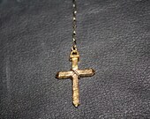 Rosary Ritual Antique Cross Necklace