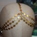 Gold Freedom 7 Strand Coin Headpiece