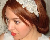 Wedding Headband, Headband- LONDON, Rhinestone Headband, Wedding Headpiece, Bridal Headband, Bridal Headpiece, Accessories, Tie on Headband
