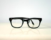 Authentic Vintage 1960's Black Rim Glasses