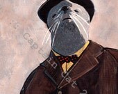 Mr. Winston Churchill Seal Original Signed Art Print