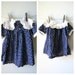Vintage 1950's Little Girls Blue Polka Dot Dress