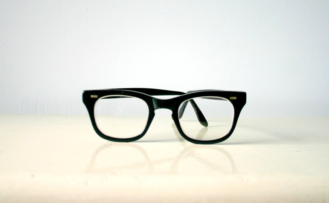 Vintage Black Rim Glasses - photography print