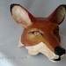 FOX Mask Original Folk Art by CaptainCat