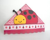 Ladybug corner bookmark