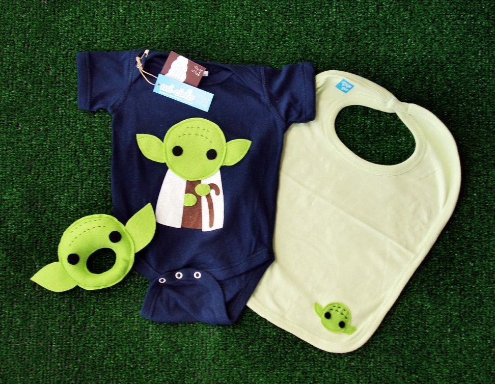 Sewing Wars - Baby Youda Infant Bodysuit, Baby Rattle and Bib Combo