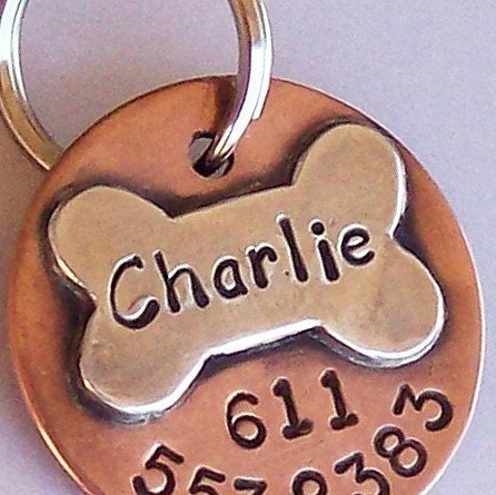 Charlie - Handmade Sterling Silver Dog Bone ID Tag