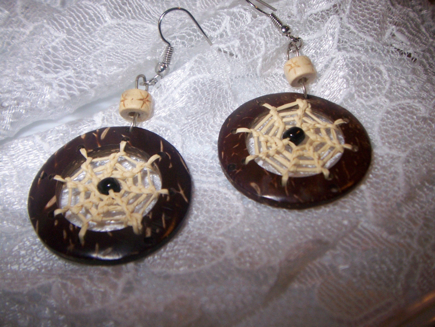 Fun and Funky  Dream Catcher Earrings  FREE SHIPPING