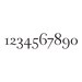 Front Door Entry Numbers Wall Vinyl Decal (E-002)