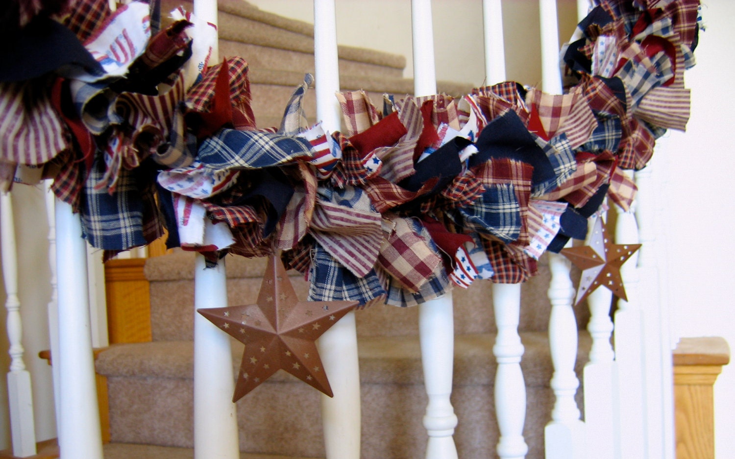 Americana Garland with Stars