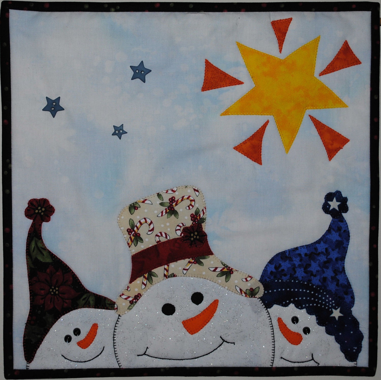 Do You See - Quilted Wall Hanging Snowman Pattern