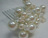 Wedding Comb with Pearls and Crystals